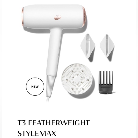 T3 Hair New T3 Featherweight Stylemax T3 Hair Dryer White Blow